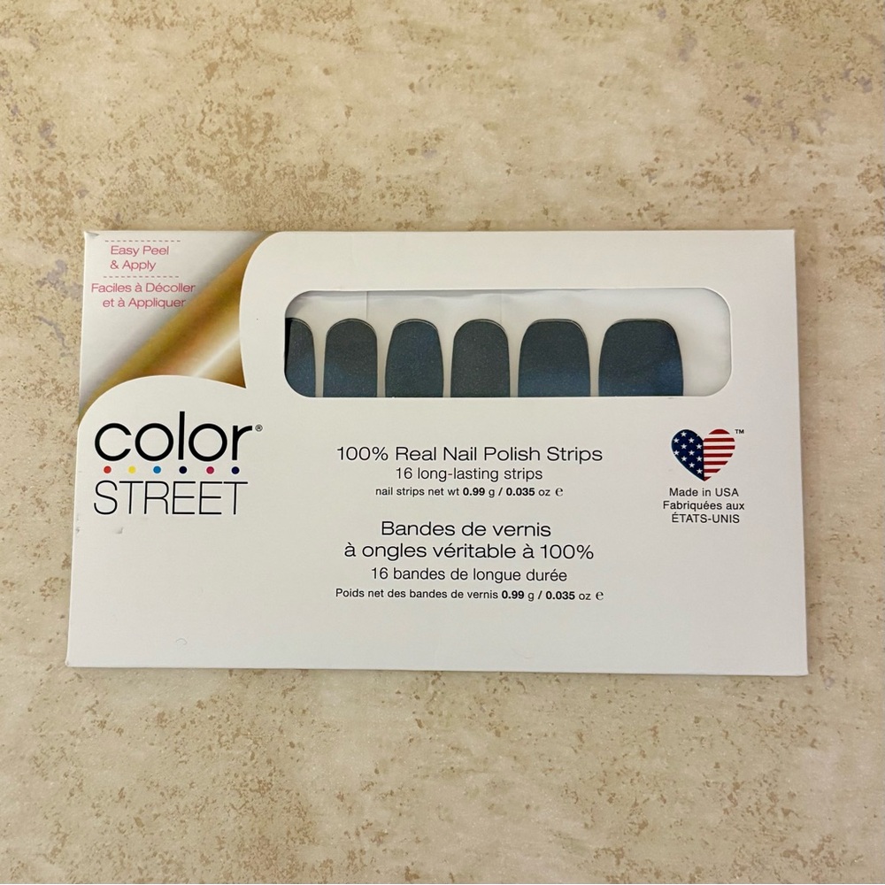 3/$25 Color Street Nail Polish Strips - Blue in Peru